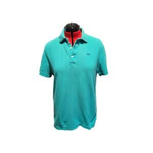 Lacoste teal polo, size 6